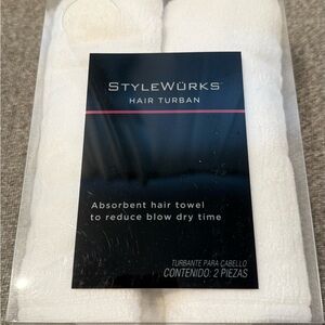 Stylewurks White Hair Turban Towel